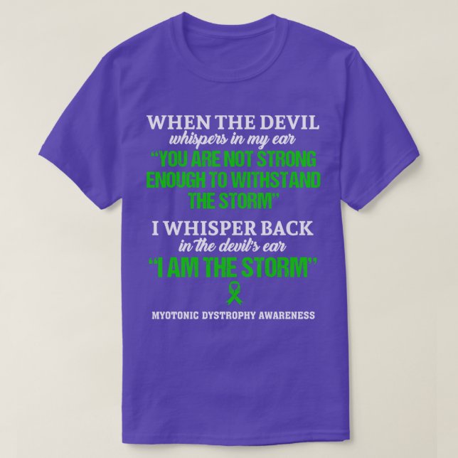 Myotonische Dystrophie Bewusstsein, dass ich der S T-Shirt (Design vorne)