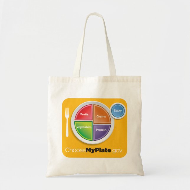 MyPlate Einkaufstüte - Gelb Tragetasche (Vorne)