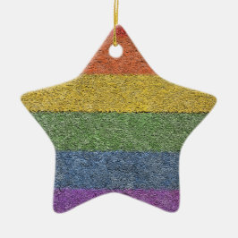 MyPride365 - "Regenbogen-Ziegelstein-" Keramikornament