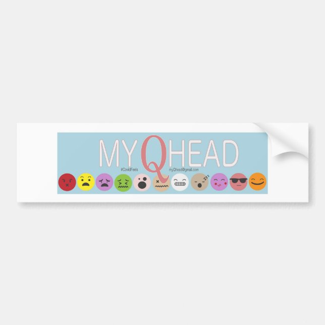 MyQHead-Autoaufkleber Autoaufkleber (Vorne)