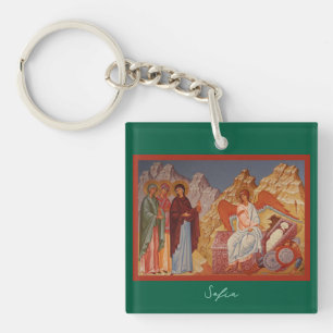 Myrrh Bearing Women im Grab l Orthodox Icon, Schlüsselanhänger
