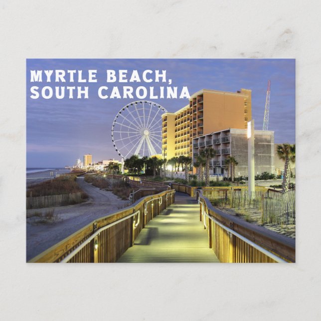Myrte Strand, South Carolina Postcard Postkarte (Vorderseite)