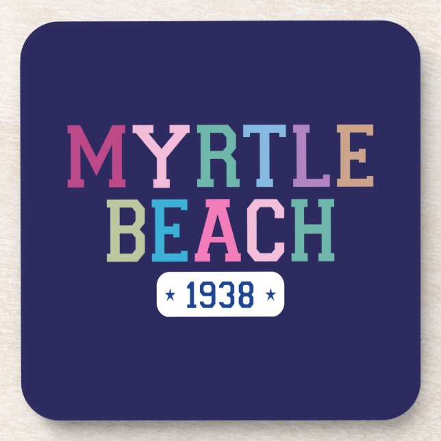 Myrtle Beach 1938 Getränkeuntersetzer (Vorderseite)