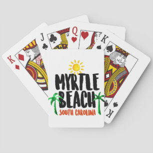 Myrtle Beach Aquarell Spielkarten