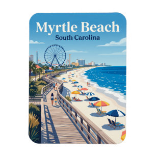 Myrtle Beach Boardwalk USA Magnet