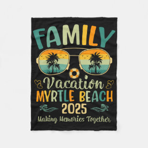 Myrtle Beach Family Urlaub 2025 Matching Summer Fleecedecke