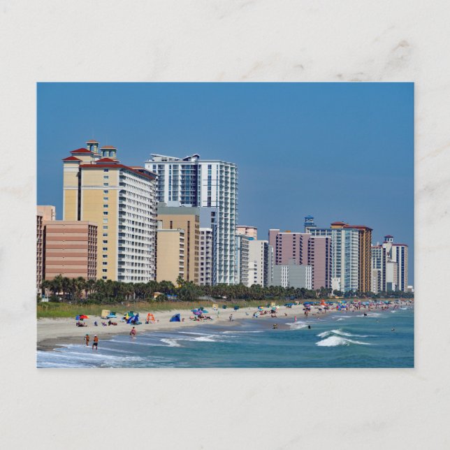 Myrtle Beach Hotels Foto Postkarte (Vorderseite)