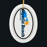 Myrtle Beach. Keramik Ornament<br><div class="desc">Myrtle Beach South Carolina.</div>