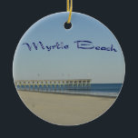 Myrtle Beach Keramikornament<br><div class="desc">Dieses ist eine schöne Ansicht von der Promenade bei Myrtle Beach, Sc</div>
