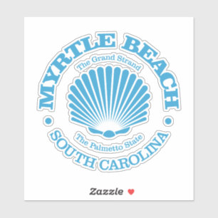 Myrtle Beach (Muschel) Aufkleber