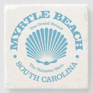 Myrtle Beach (Muschel) Steinuntersetzer