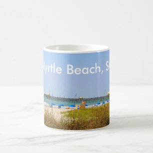 Myrtle Beach, pilier de scène de plage de tasse d