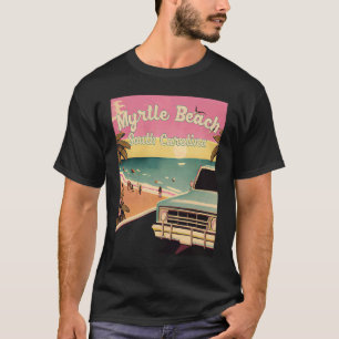 Myrtle Beach Retro Beach Vacation Souvenir Myrtle T-Shirt