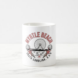 Myrtle Beach Retro Vignette Kaffeetasse