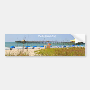 Myrtle Beach SC Autoaufkleber, Beach Szene Autoaufkleber