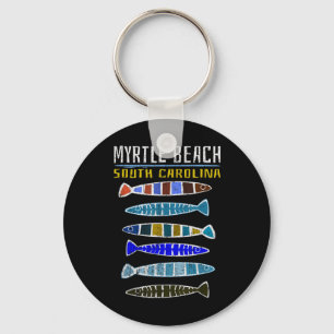 Myrtle Beach Shirt Niedlich Fischfang Süd Carolin Schlüsselanhänger