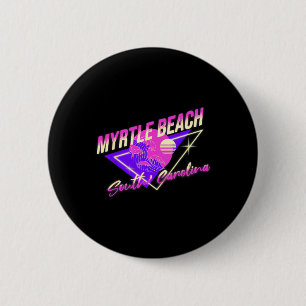 Myrtle Beach South Carolina 80er Retro Sc Urlaub Button