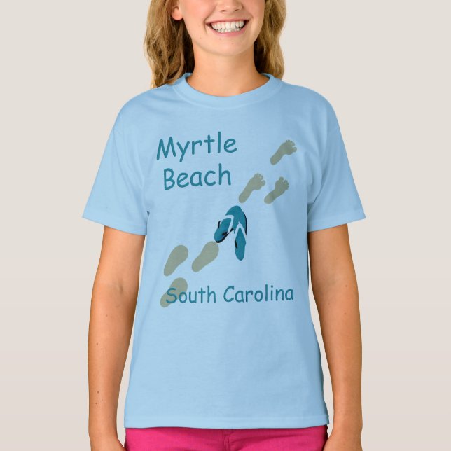 Myrtle Beach, South Carolina Flip Flops T - Shirt (Vorderseite)