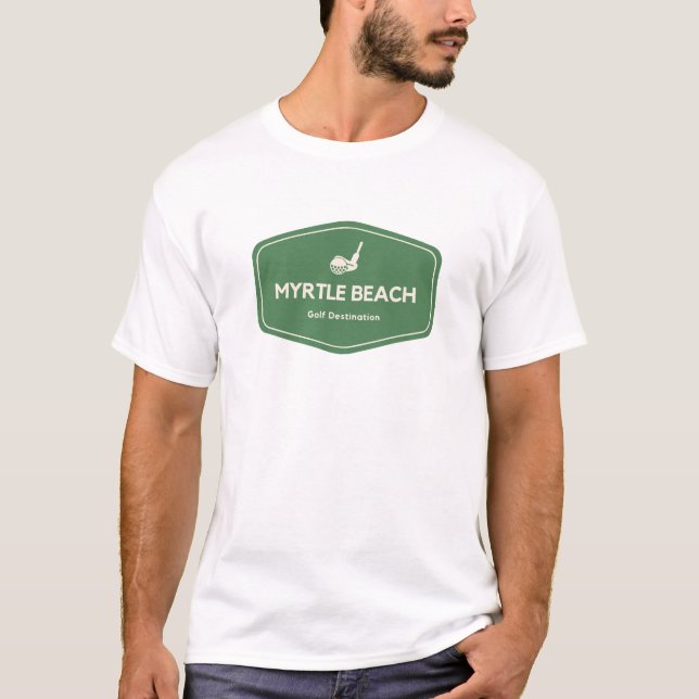 Myrtle Beach South Carolina Golf Zielort T-Shirt (Vorderseite)
