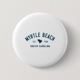 Myrtle Beach South Carolina Herren Retro Throwback Button