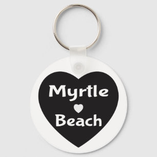 Myrtle Beach South Carolina Herzlich Schwarzer Sch Schlüsselanhänger