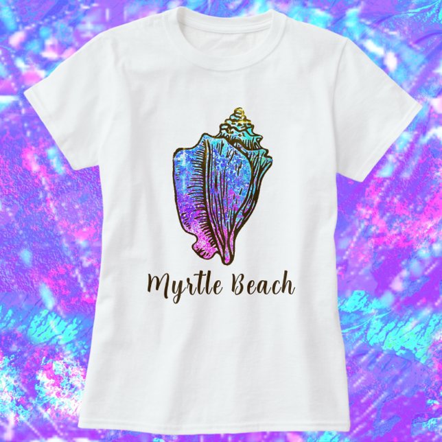 Myrtle Beach South Carolina Hübsch Conch Sea Musch T-Shirt (Von Creator hochgeladen)