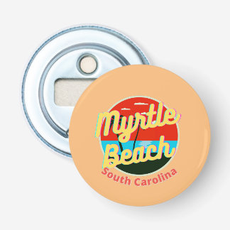 Myrtle Beach South Carolina Retro Sunset Flaschenöffner