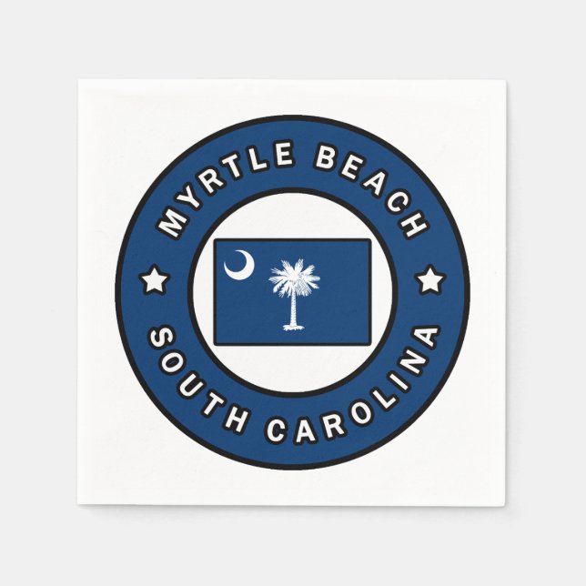 Myrtle Beach South Carolina Serviette (Vorderseite)