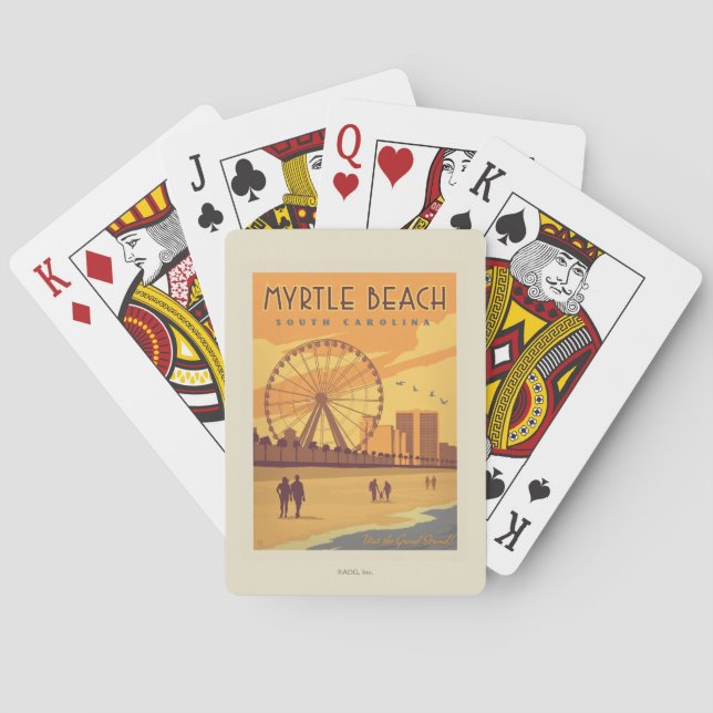 Myrtle Beach | South Carolina Spielkarten (Rückseite)