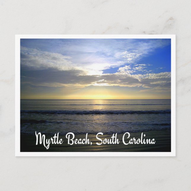 Myrtle Beach South Carolina Sunrise Postcard Postkarte (Vorderseite)