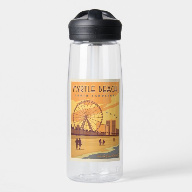 Myrtle Beach | South Carolina Trinkflasche (Vorne)