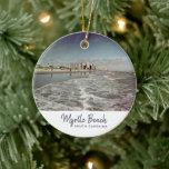 Myrtle Beach South Carolina Vintag Keramik Ornament<br><div class="desc">Myrtle Beach South Carolina Vintag</div>