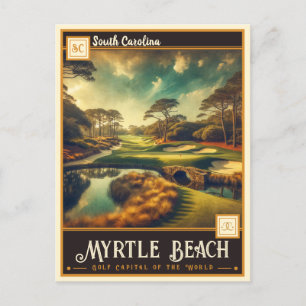 Myrtle Beach, South Carolina Vintage Postkarte