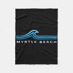 Myrtle Beach South Carolina Wellen Herren Damen Ju Fleecedecke