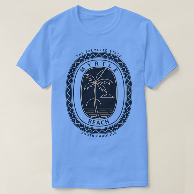Myrtle Beach South olina Palmetto Staat Sunset T-Shirt (Design vorne)