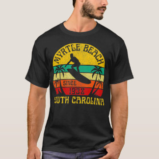 Myrtle Beach South olina Surfing Sommerurlaub V T-Shirt