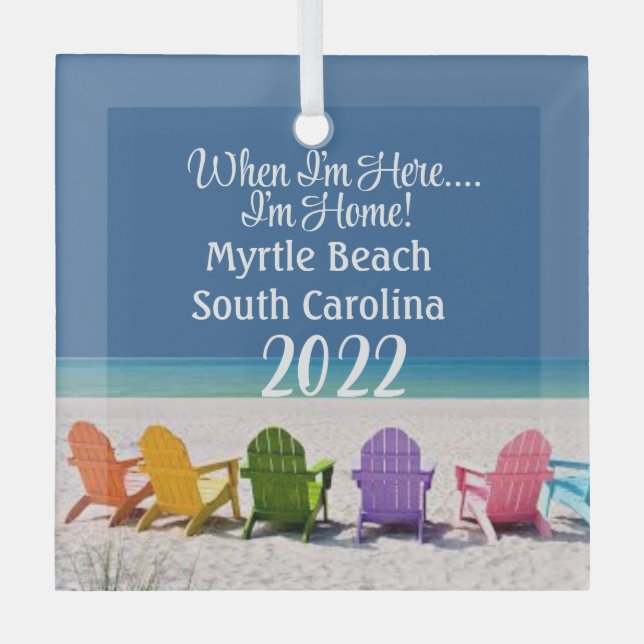 Myrtle BEACH SOUTH SC BEACH LOVER GIFT ORNAMENT (Vorderseite)