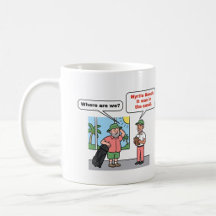 Myrtle Beach, stand im Email: Golf Reise Tasse