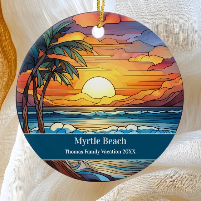 Myrtle Beach Vacation Keramik Ornament (Von Creator hochgeladen)