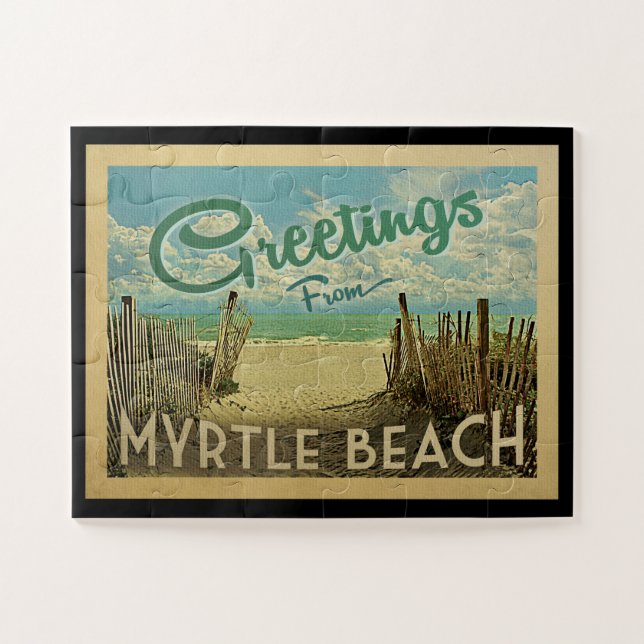 Myrtle Beach Vintage Travel (Horizontal)