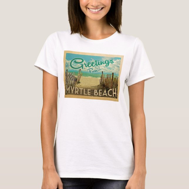 Myrtle Beach Vintage Travel T-Shirt (Vorderseite)