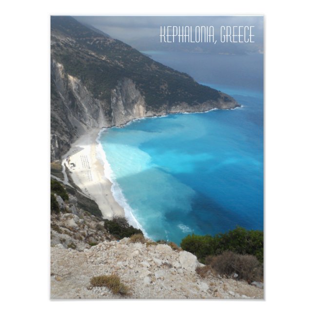 Myrtos Bay Beach Kefalonia Island Griechenland Fotodruck (Vorne)