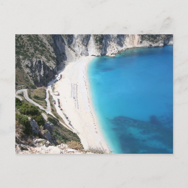 Myrtos Beach, Kefalonia Postkarte (Vorderseite)