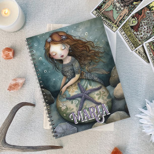Mysaid Mermaid & Starfish Sea Oracle Custom Notizblock