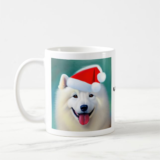 MySamoyed Personalisierte Geschenkidee Niedlich Sa Kaffeetasse (Links)