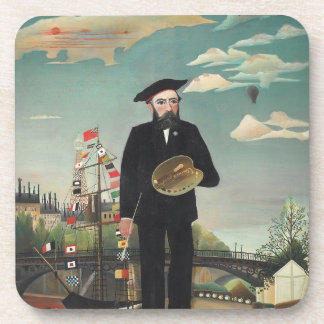 Myself: Portrait – Landscape, Henri Rousseau 1890 Getränkeuntersetzer