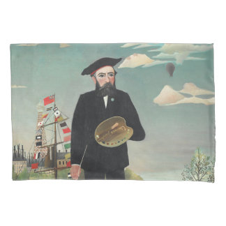 Myself: Portrait – Landscape, Henri Rousseau 1890 Kissenbezug