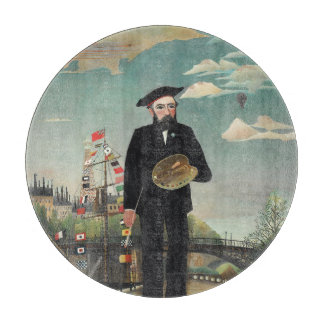 Myself: Portrait – Landscape, Henri Rousseau 1890 Schneidebrett