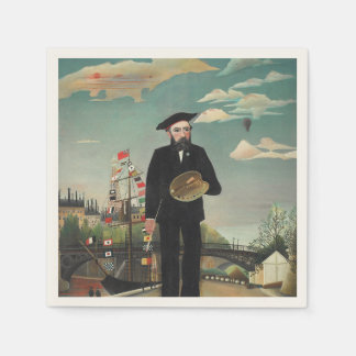 Myself: Portrait – Landscape, Henri Rousseau 1890 Serviette