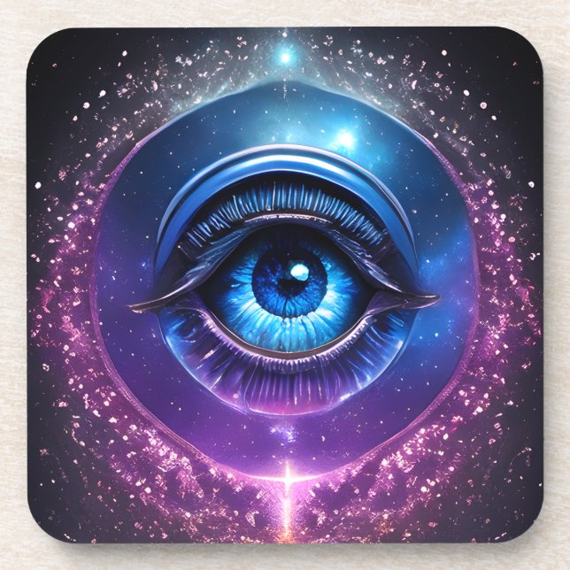 Mysmic Eye Getränkeuntersetzer (Vorderseite)